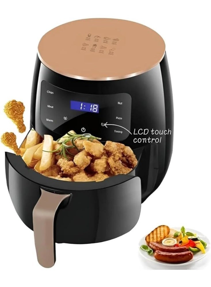 سيلفر كريست قلاية هوائية رقمية سيلفر كريست 6 لتر 2400 واط بدون زيت بشاشة لمس LCD وسعة كبيرة - Image 1